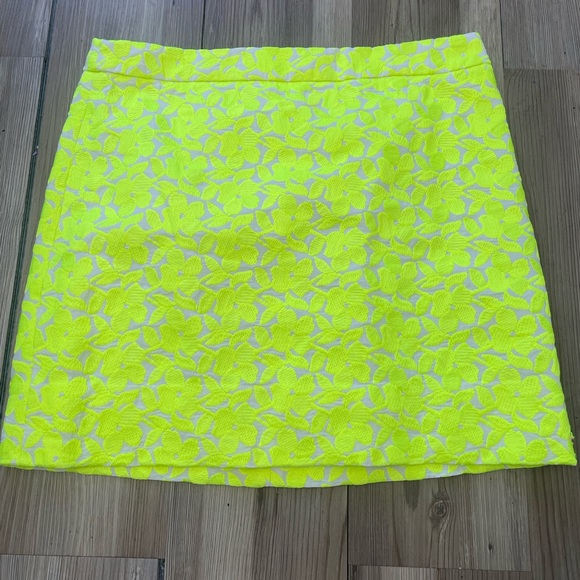 J. Crew Dresses & Skirts - J. Crew Neon Floral Embroidered Mini Skirt